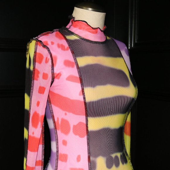 Akira Multi color fitted dress - Picture 3 of 4